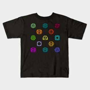 gmtrx Lawal v2 Skeletal Archimedean Solids color matrix 1 Kids T-Shirt